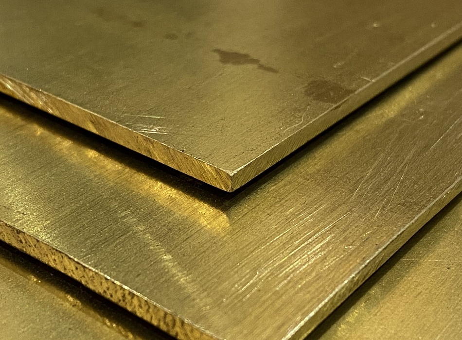 Плита латунная 60х600х1500 мм Л63 г/к